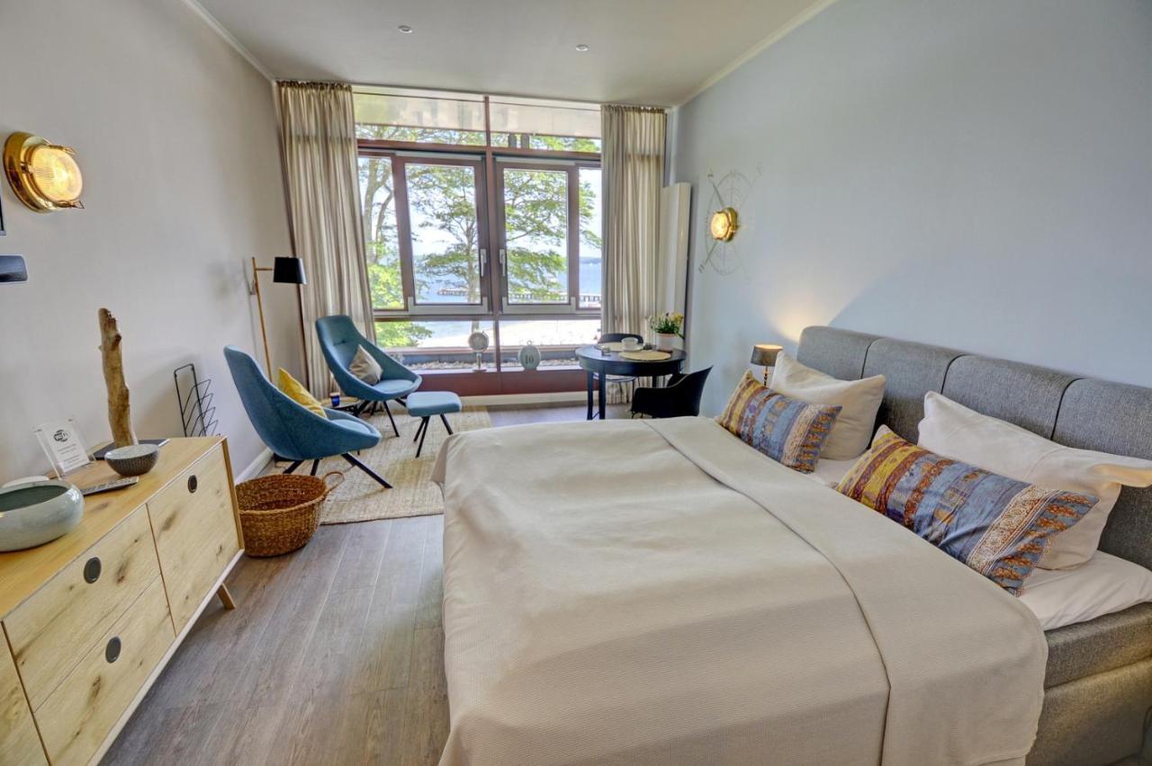 Fewo1846 Intermar - Marina Del Rey - Elegantes Studioapartment Mit Meerblick Und Eigenem Strandkorb Glücksburg المظهر الخارجي الصورة