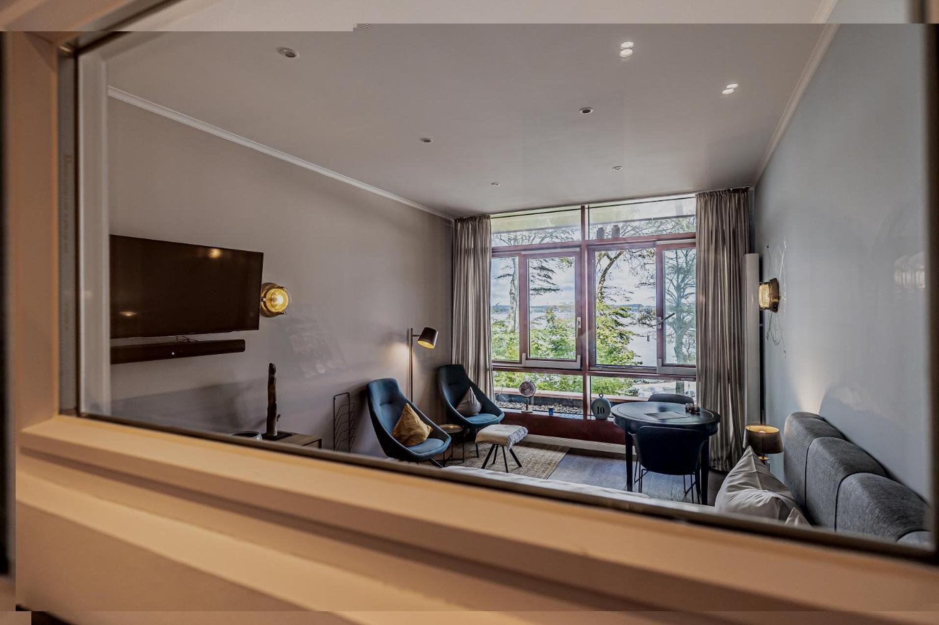Fewo1846 Intermar - Marina Del Rey - Elegantes Studioapartment Mit Meerblick Und Eigenem Strandkorb Glücksburg المظهر الخارجي الصورة
